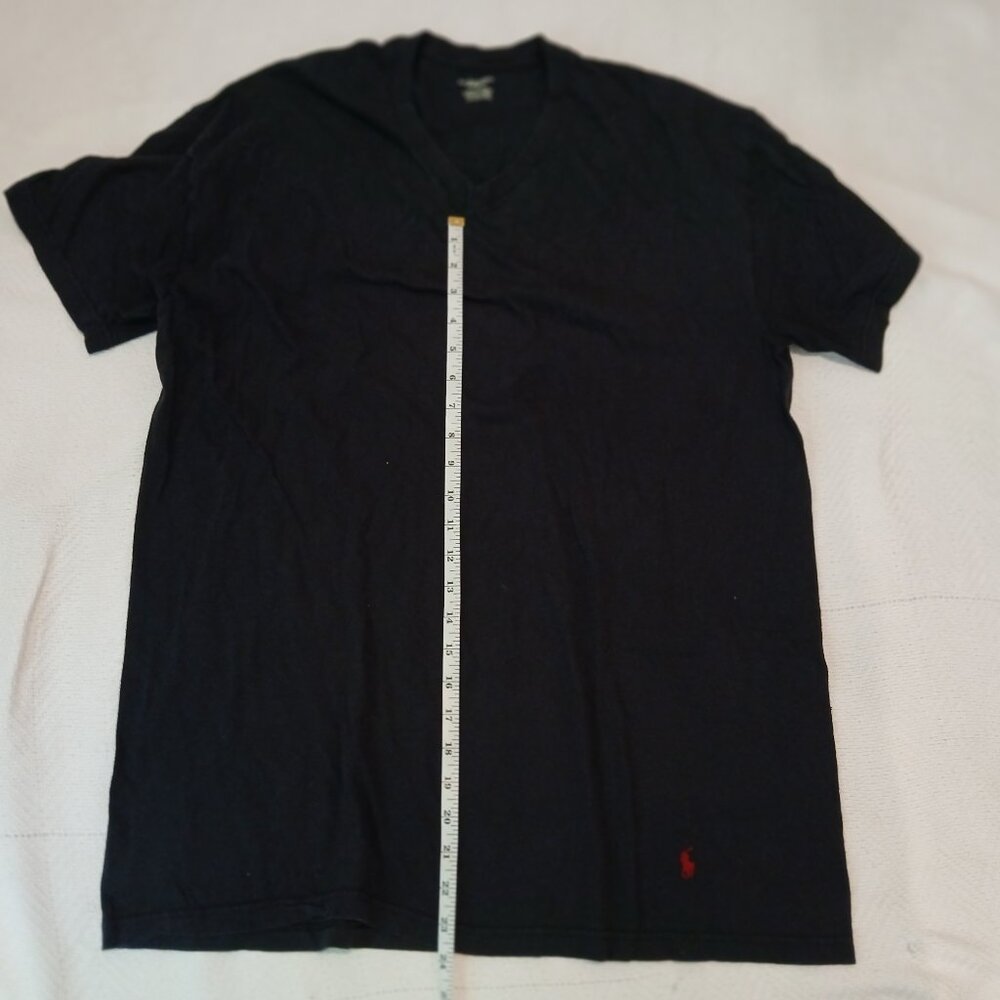 Polo Ralph Lauren Black V-Neck Men's T-Shirt XL